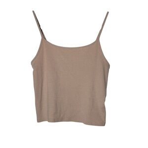 American Eagle Nude Ribbed Tank Top Size Medium Super Soft